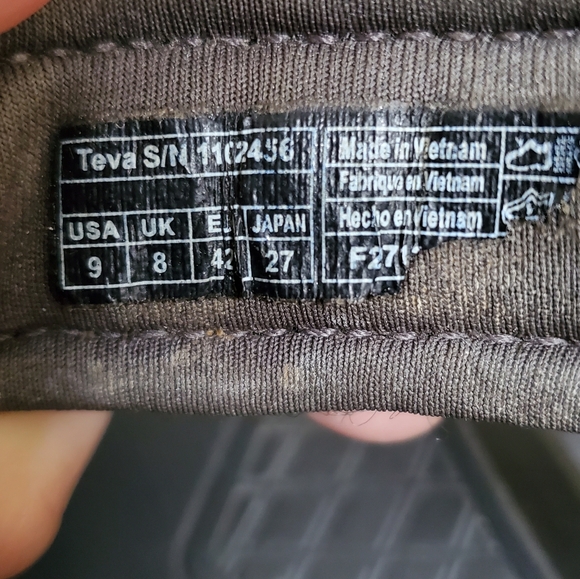 Teva Men's Terra Fi 5 Universal Hiking Sandal Magma Navy Blue size 9 Vegan - Picture 5 of 8